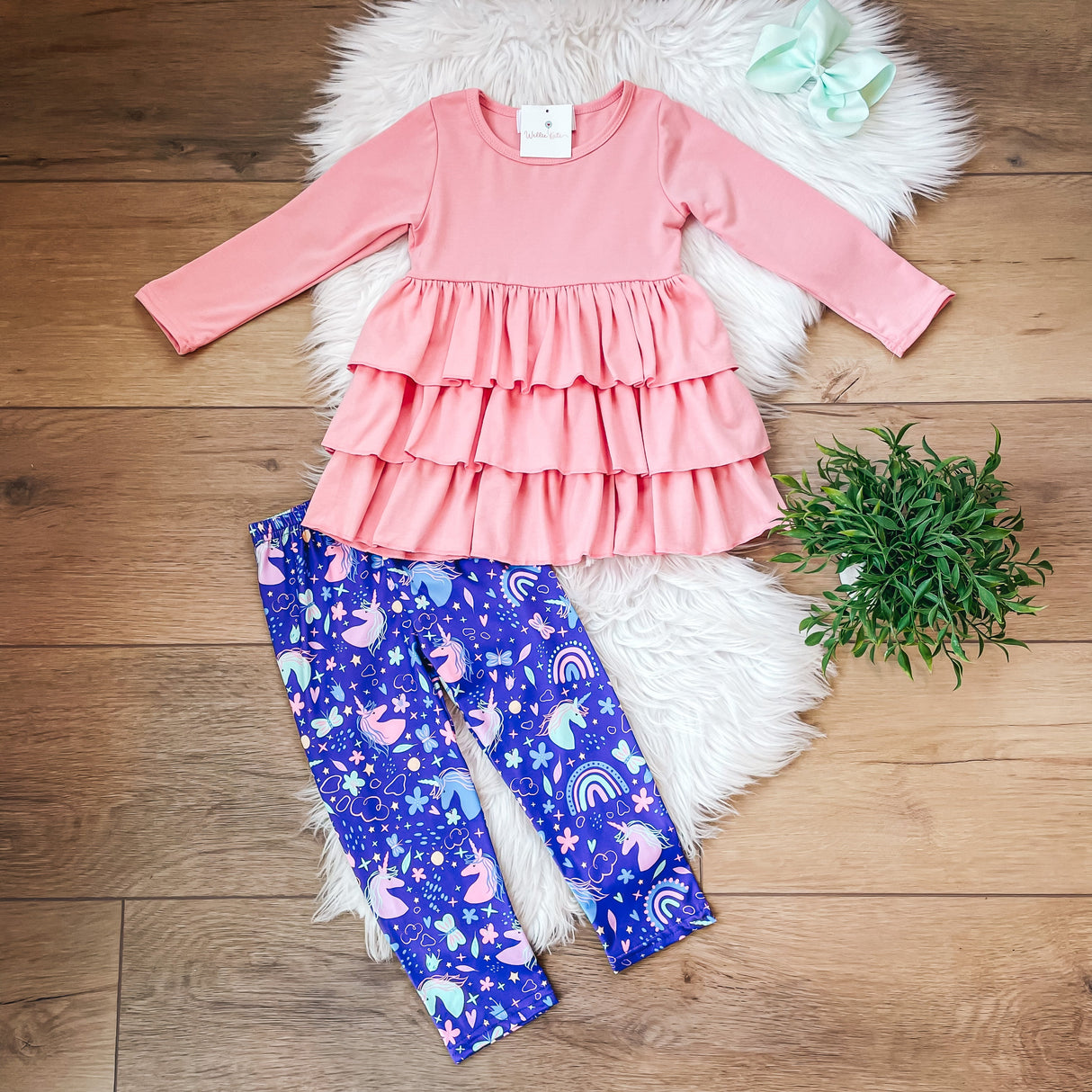 Unicorn Pants Set by Wellie Kate