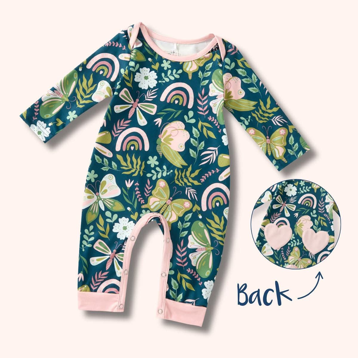 Flutter & Free Baby Romper | Pete +_Lucy