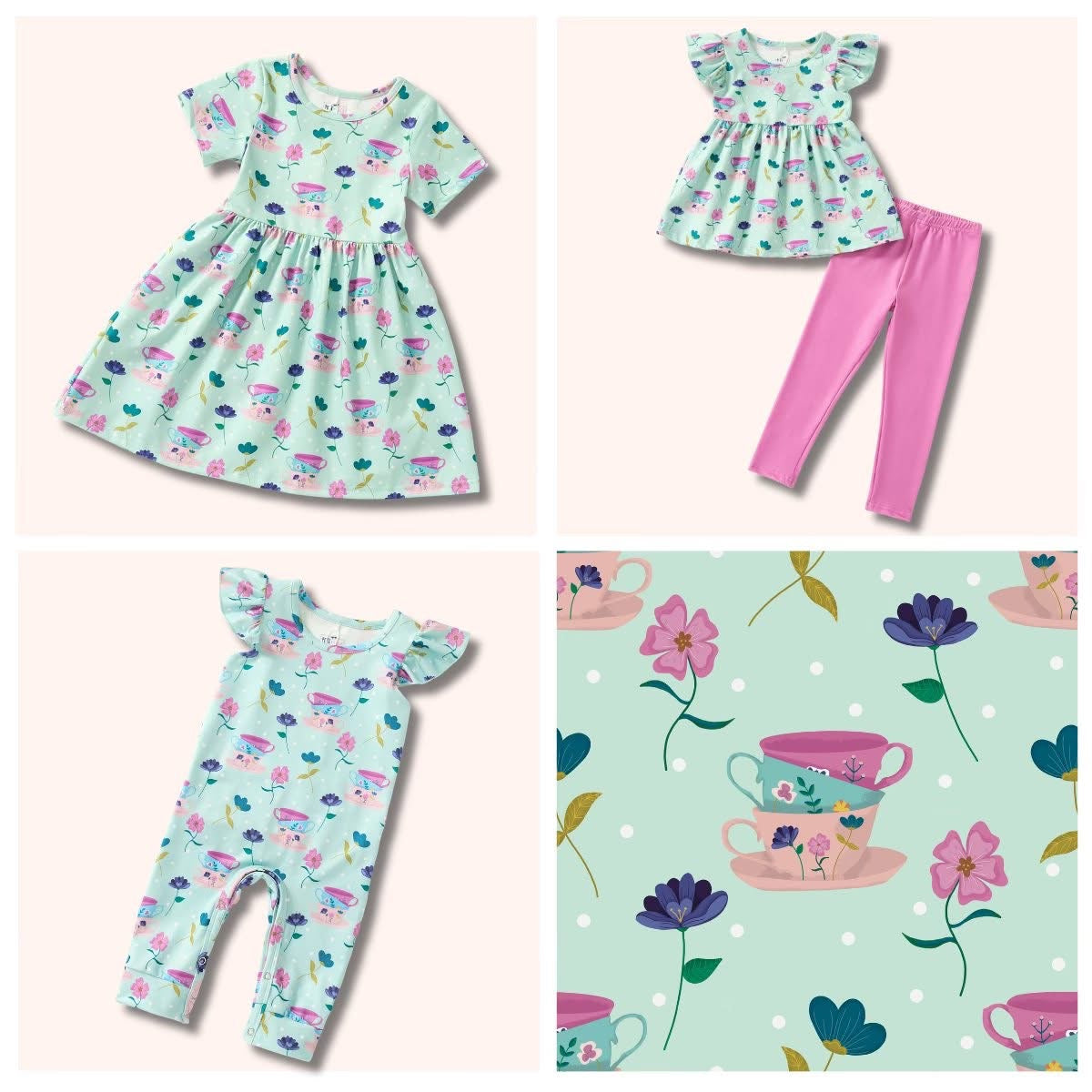 Tea Party Romper | Pete + Lucy