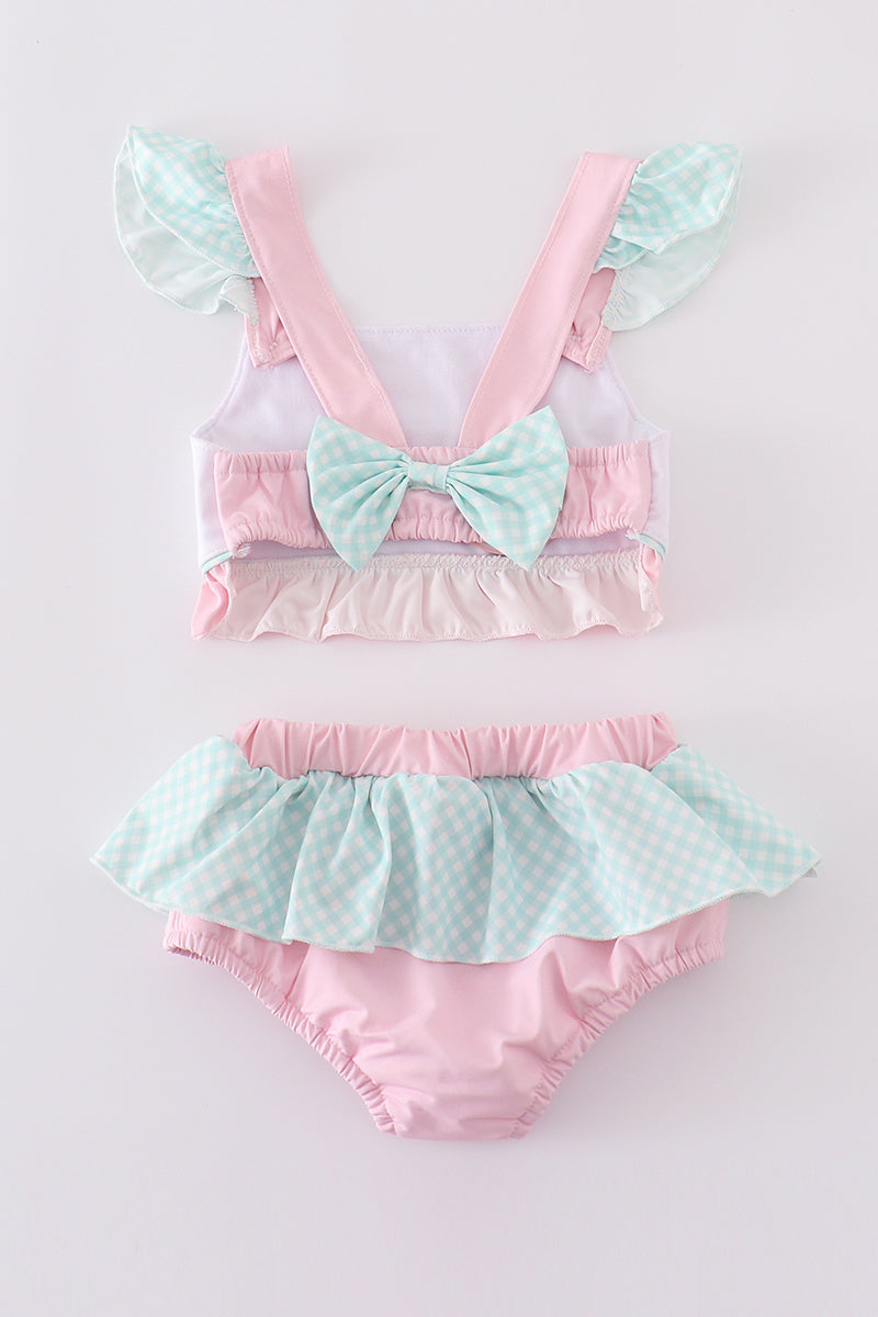 Embroidered Princesses Two-Piece Swimsuit