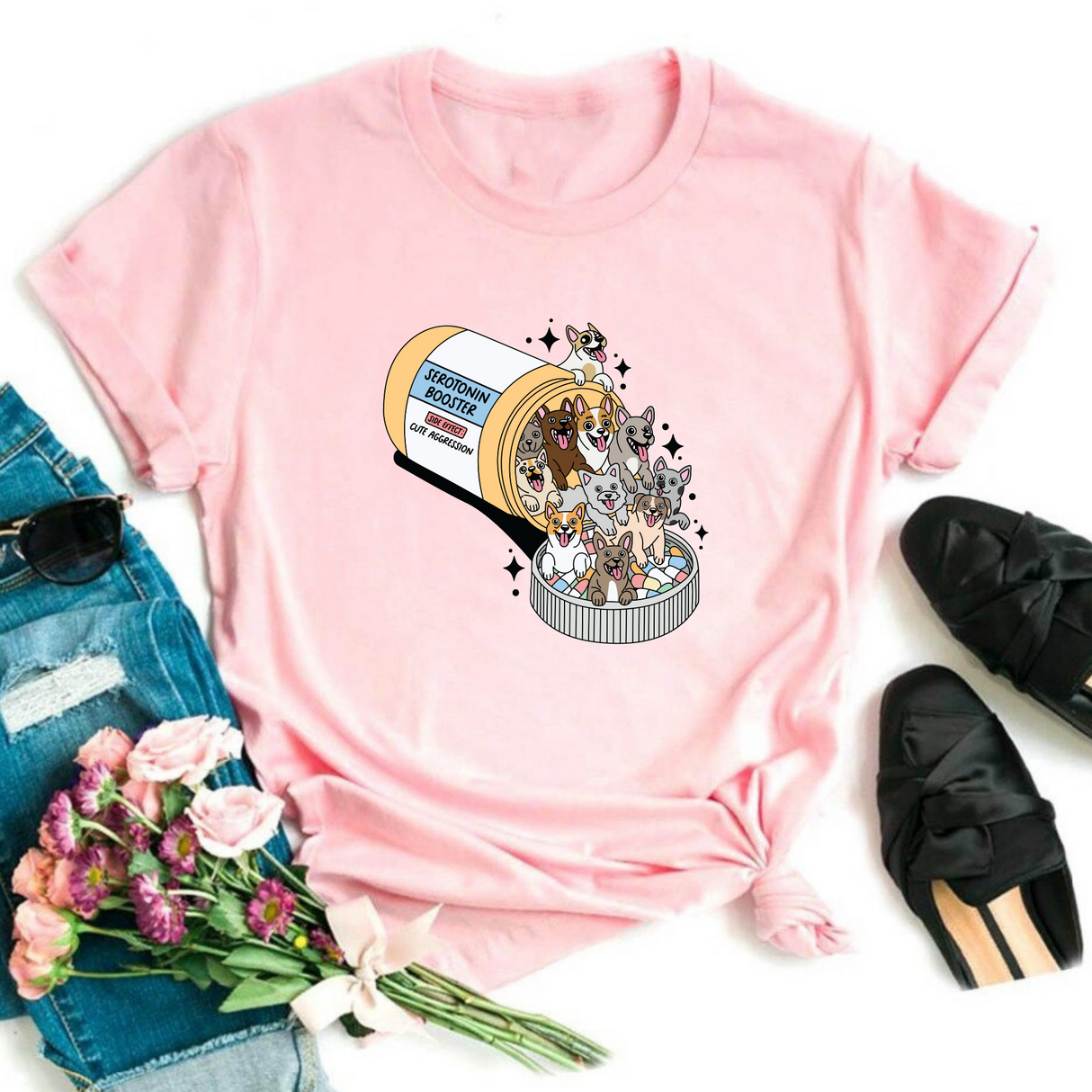 Serotonin Booster Dogs | Graphic Tee or Sweatshirt