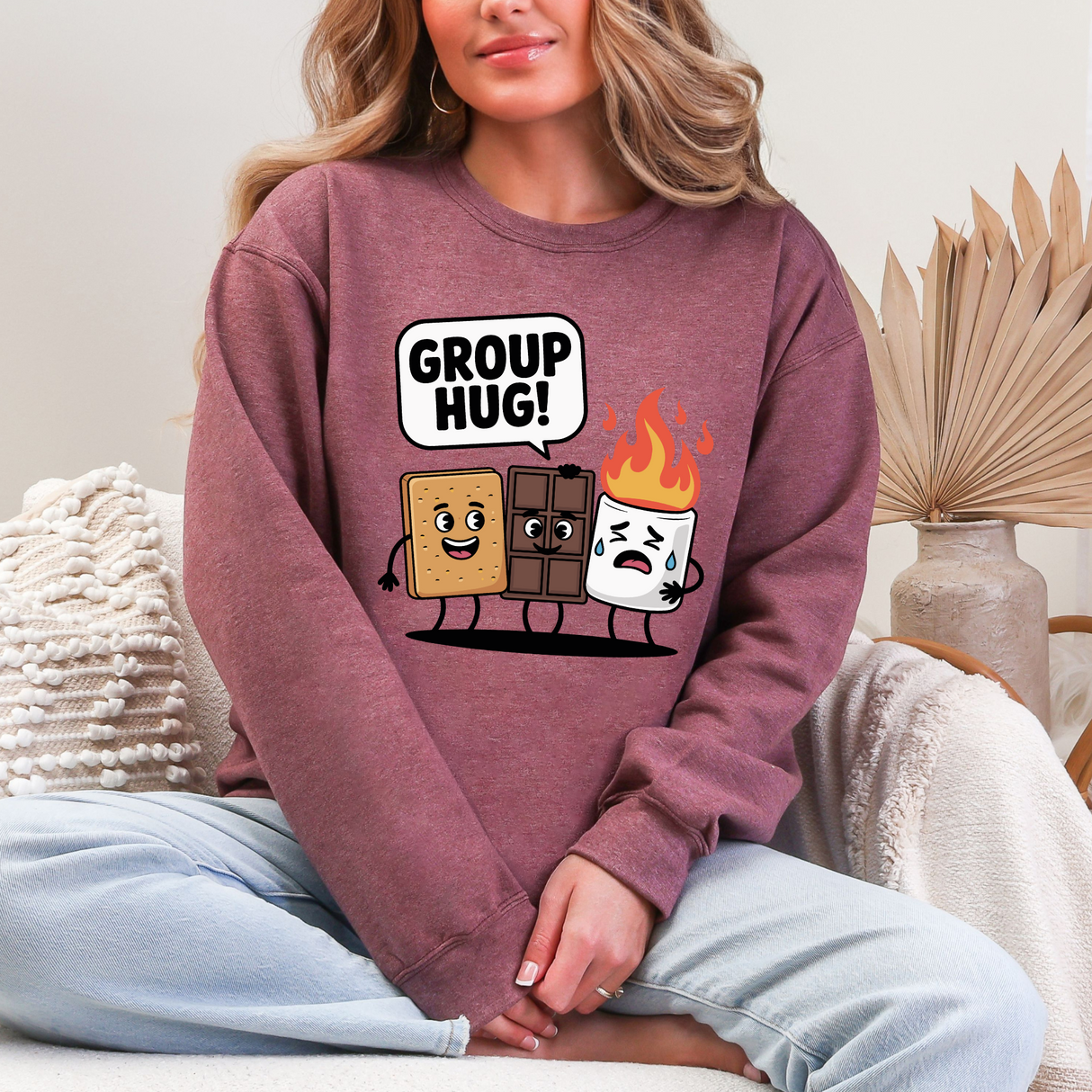Group Hug Smores | Graphic Sweatshirt