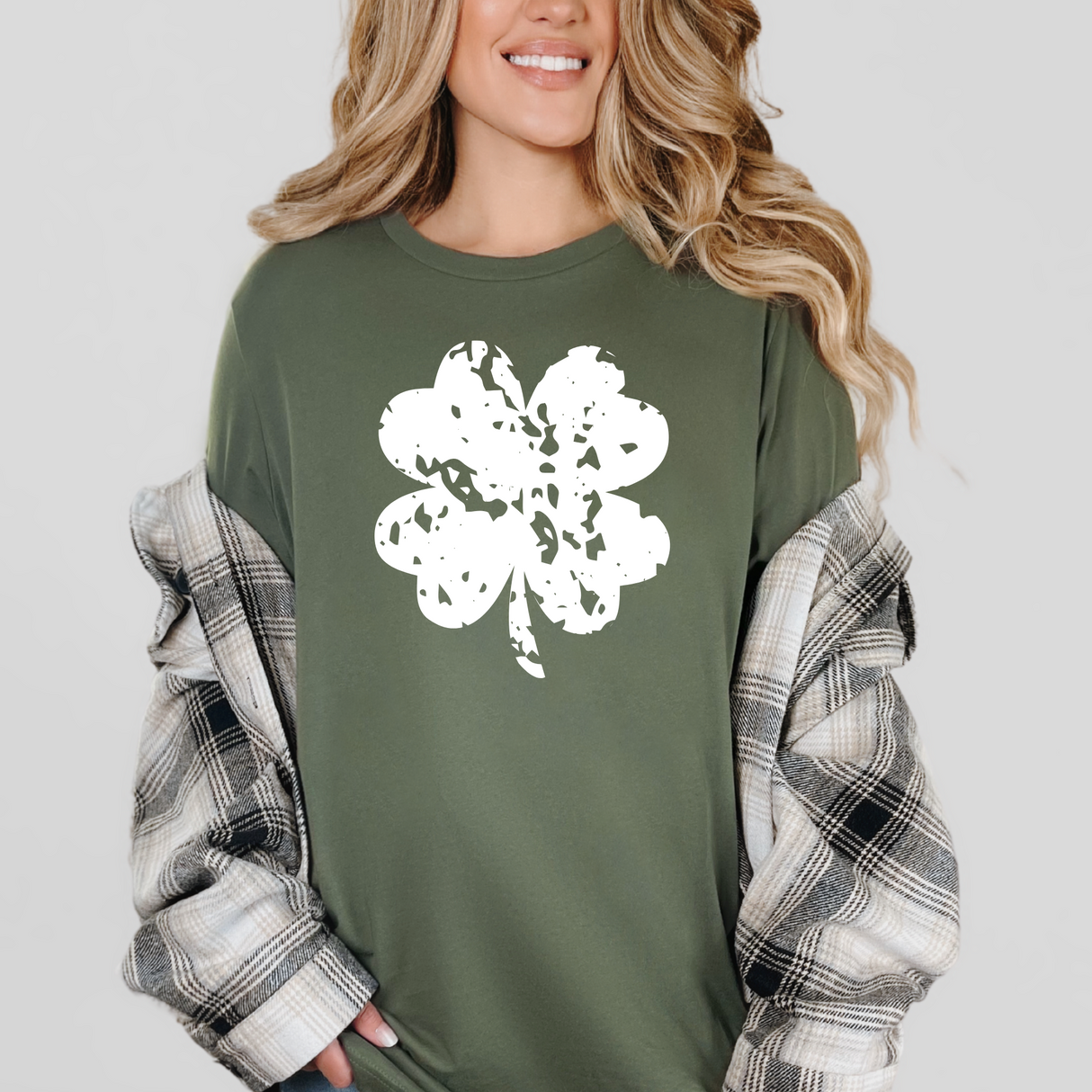 Distressed Clover | Graphic Tee or Sweatshirt