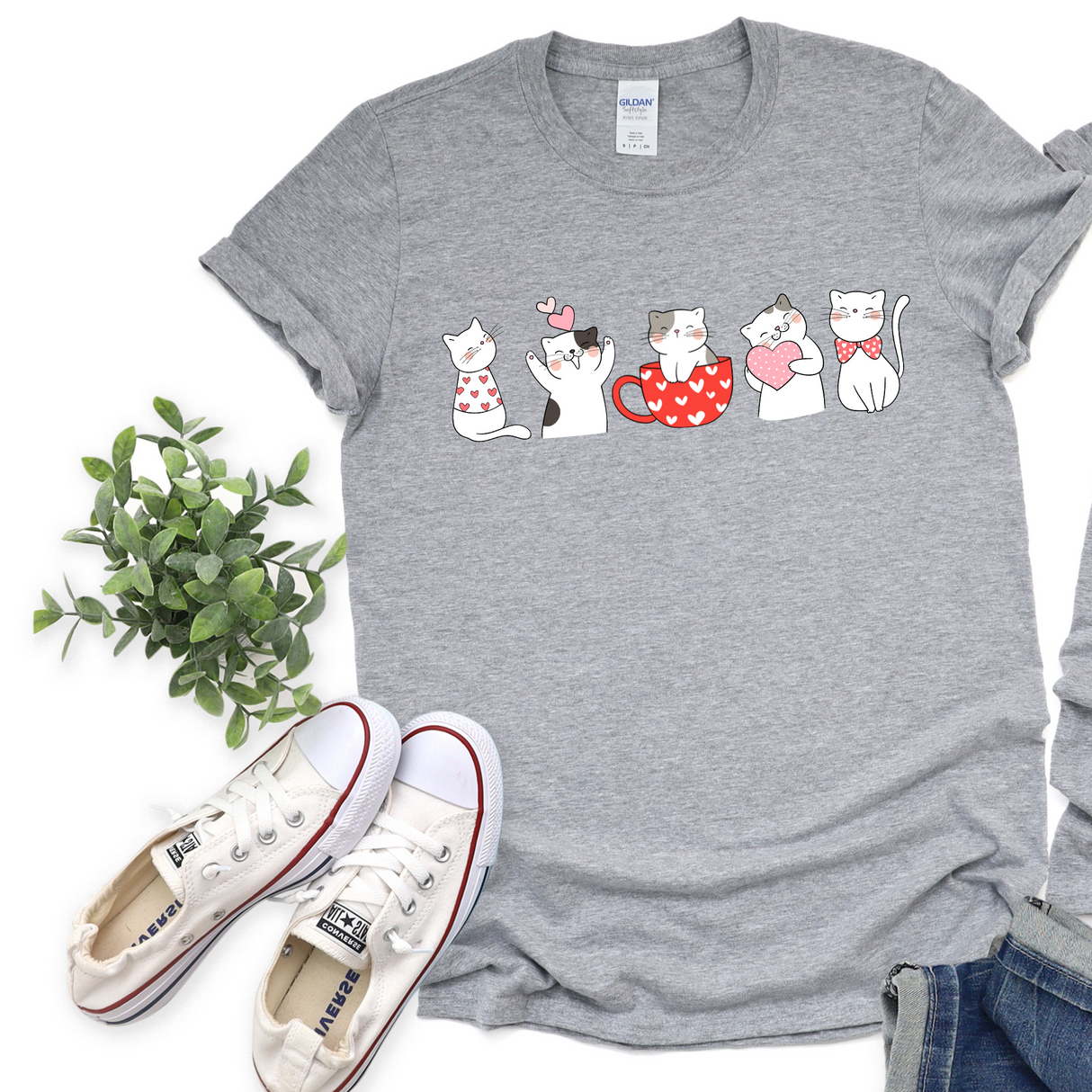 Valentine Cats | Graphic Tee or Sweatshirt