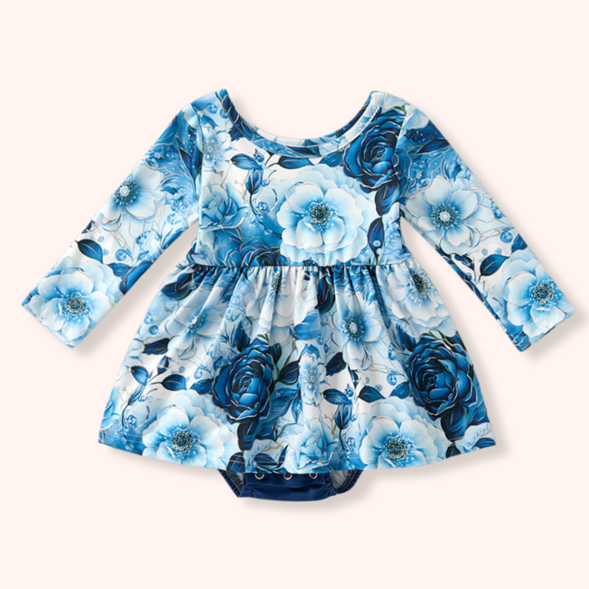 Winterberry Blooms Baby Skirted Romper | Pete + Lucy