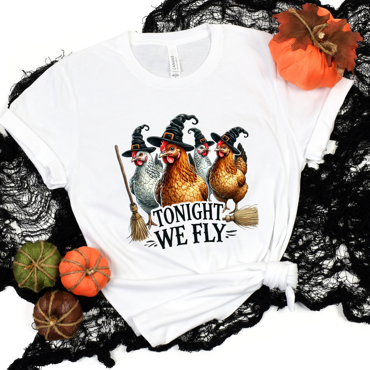 Funny Halloween Chickens Tee | Women's
