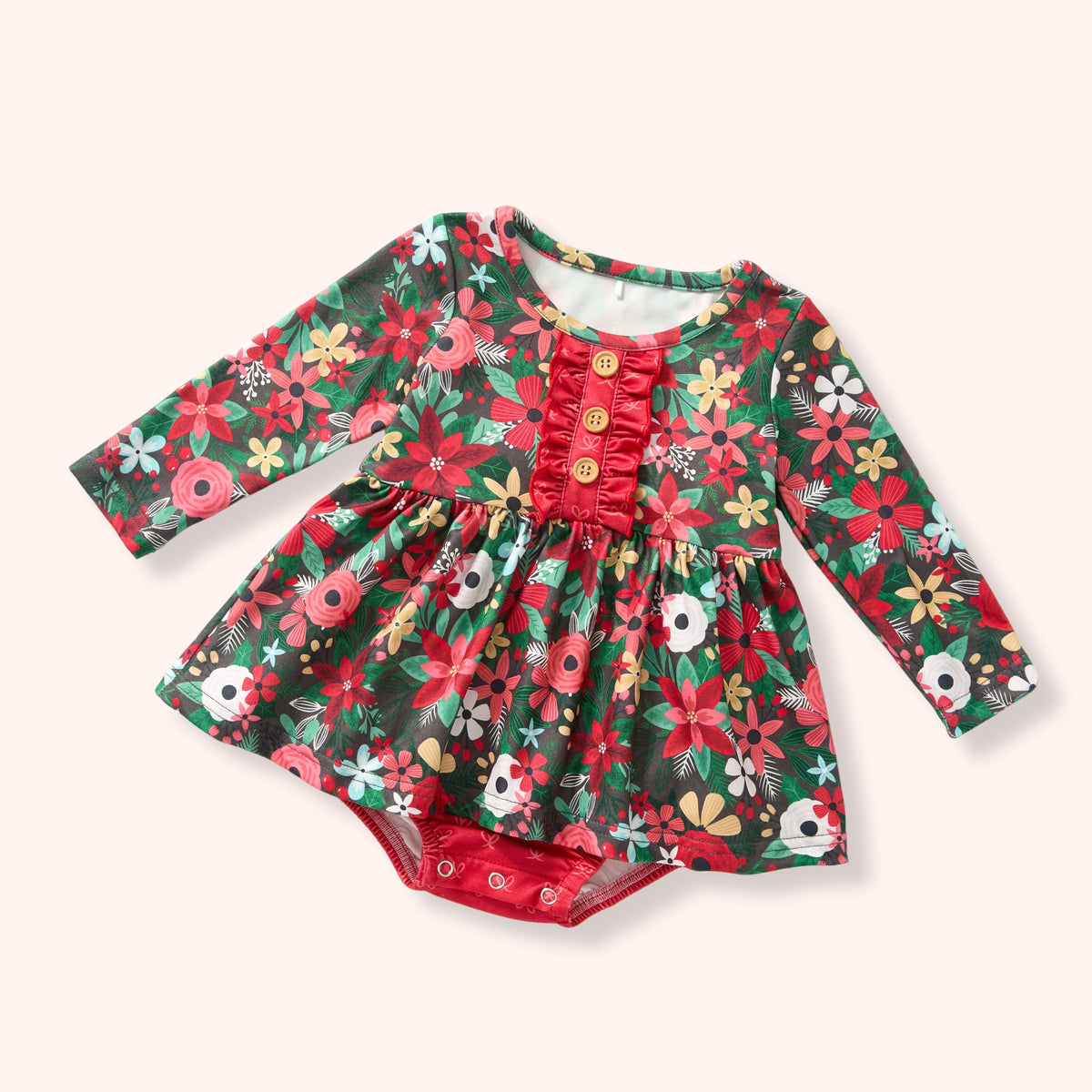 Pine & Petals Baby Skirted Romper | Pete + Lucy