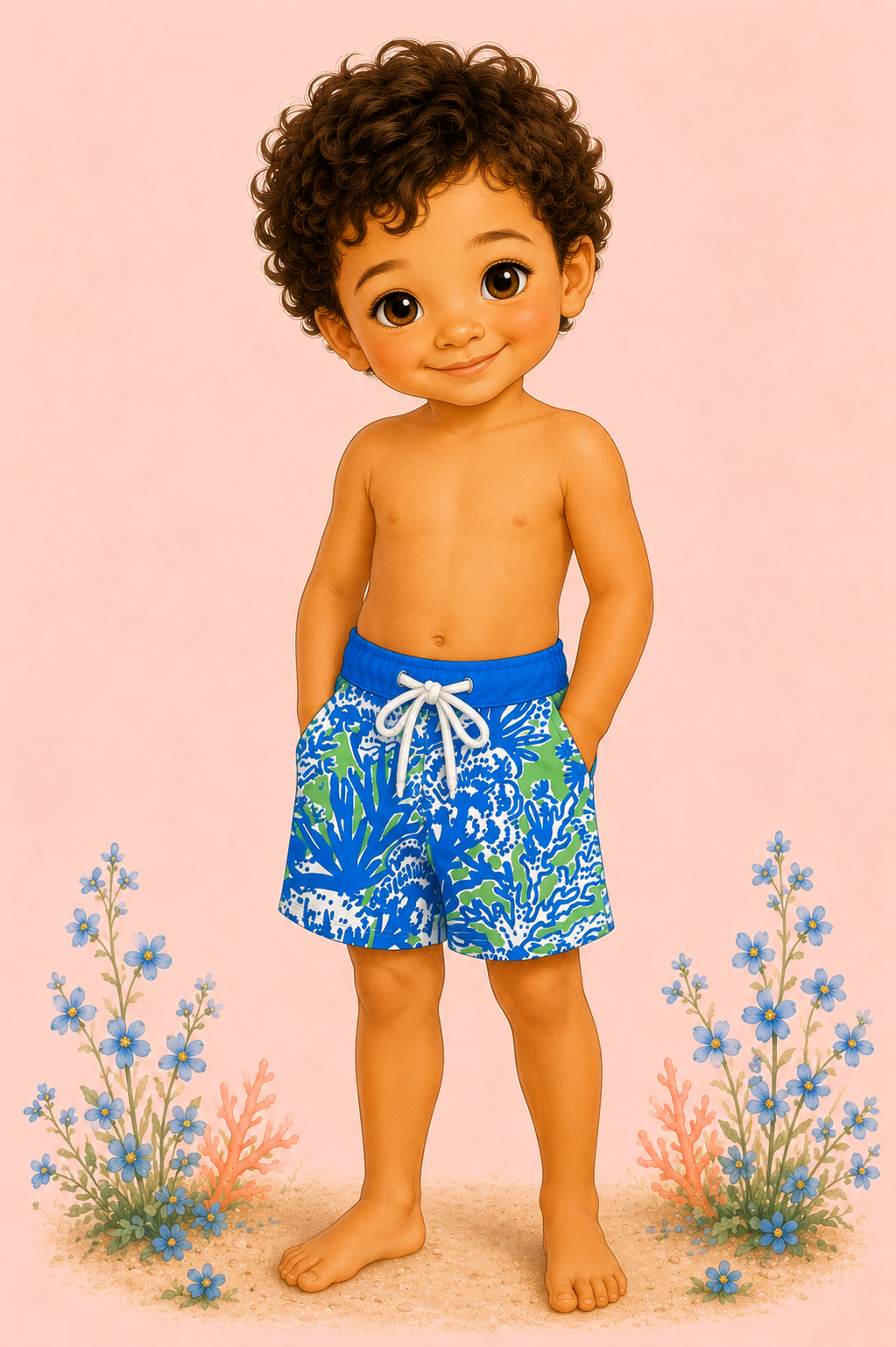 Coastal Cove Swim Trunks | UPF 50+