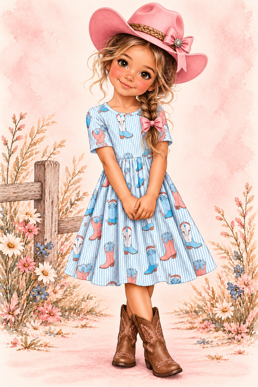 Rodeo Darling Bamboo Twirl Dress | Landrie Lou