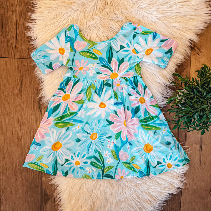 Daisy Breeze Bamboo Twirl Dress | Landrie Lou