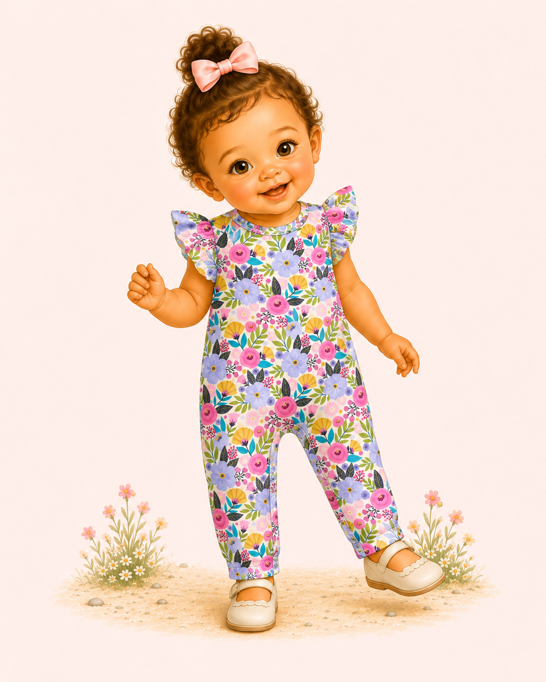 Garden Party Baby Romper | Pete + Lucy