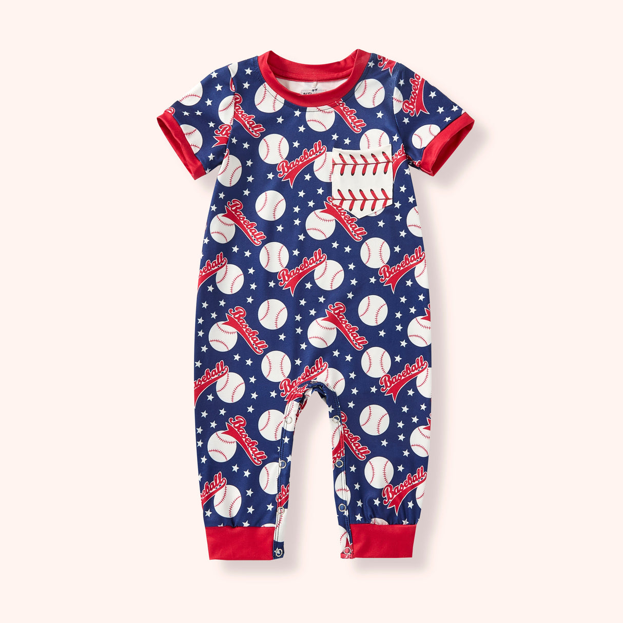 Play Ball! Baby Romper | Pete + Lucy