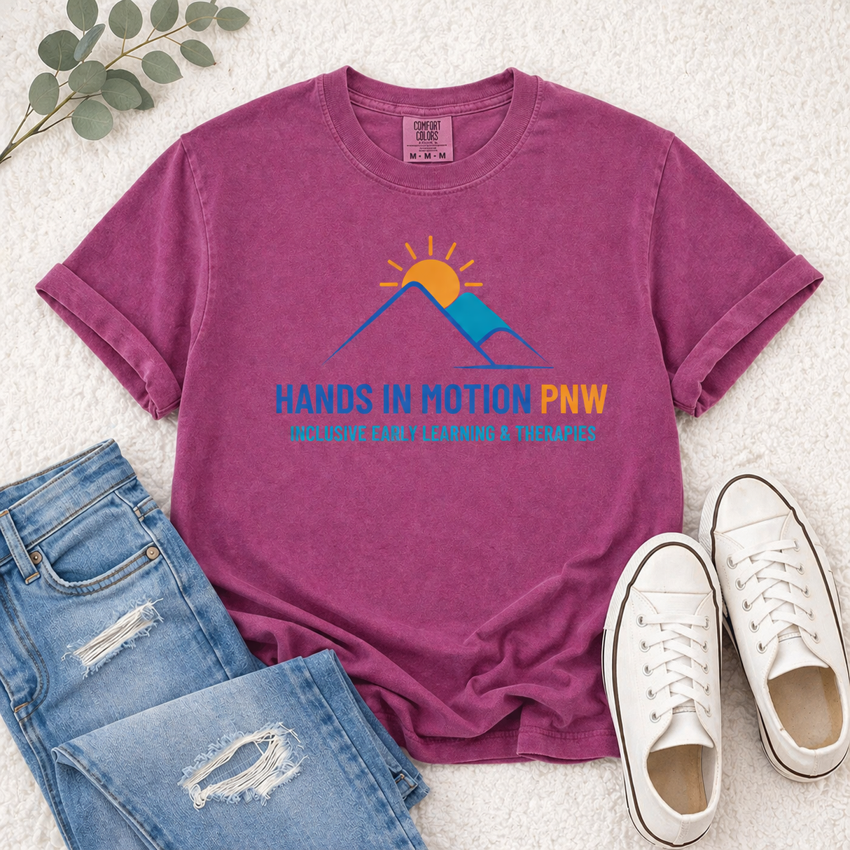 Hands In Motion PNW Comfot Colors Graphic Tee