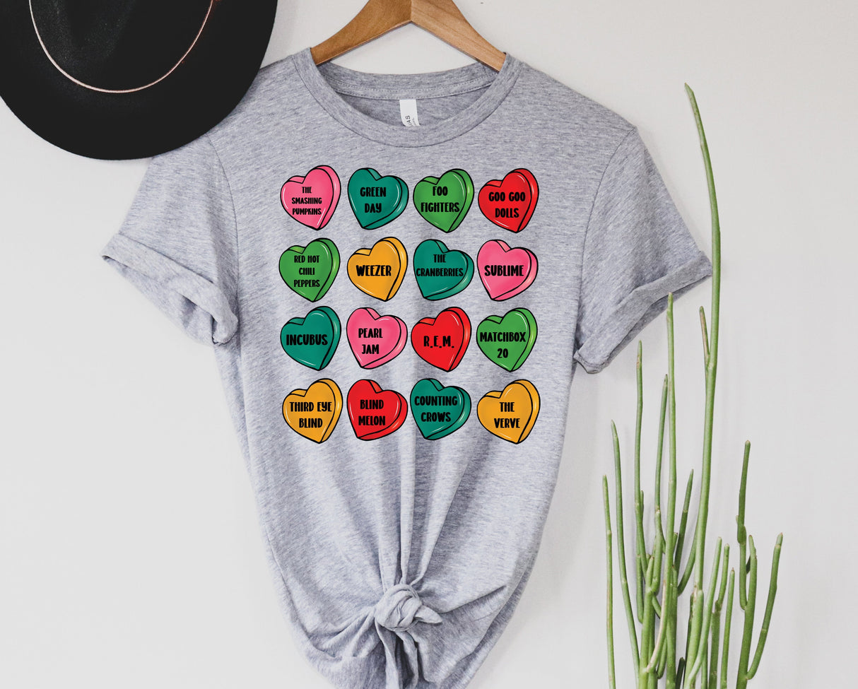 90's Rock Candy Hearts | Graphic Tee