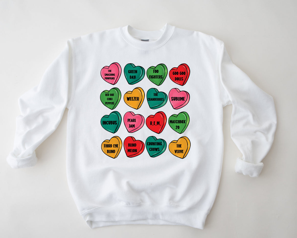 90's Rock Candy Hearts | Graphic Tee