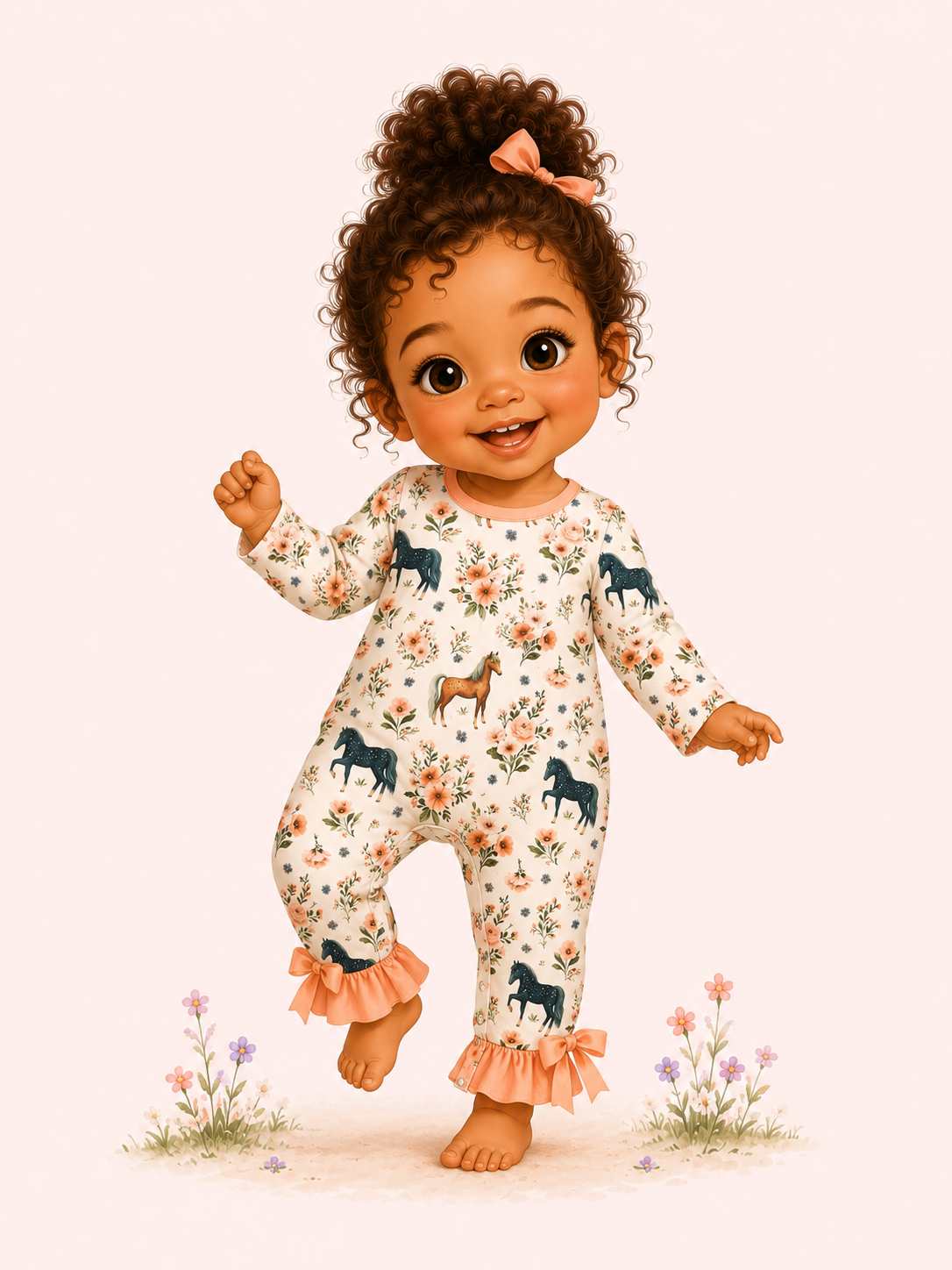 Stable Friends Baby Romper | Pete + Lucy