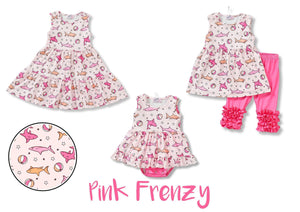 Pink Frenzy Baby Romper by Pete and Lucy