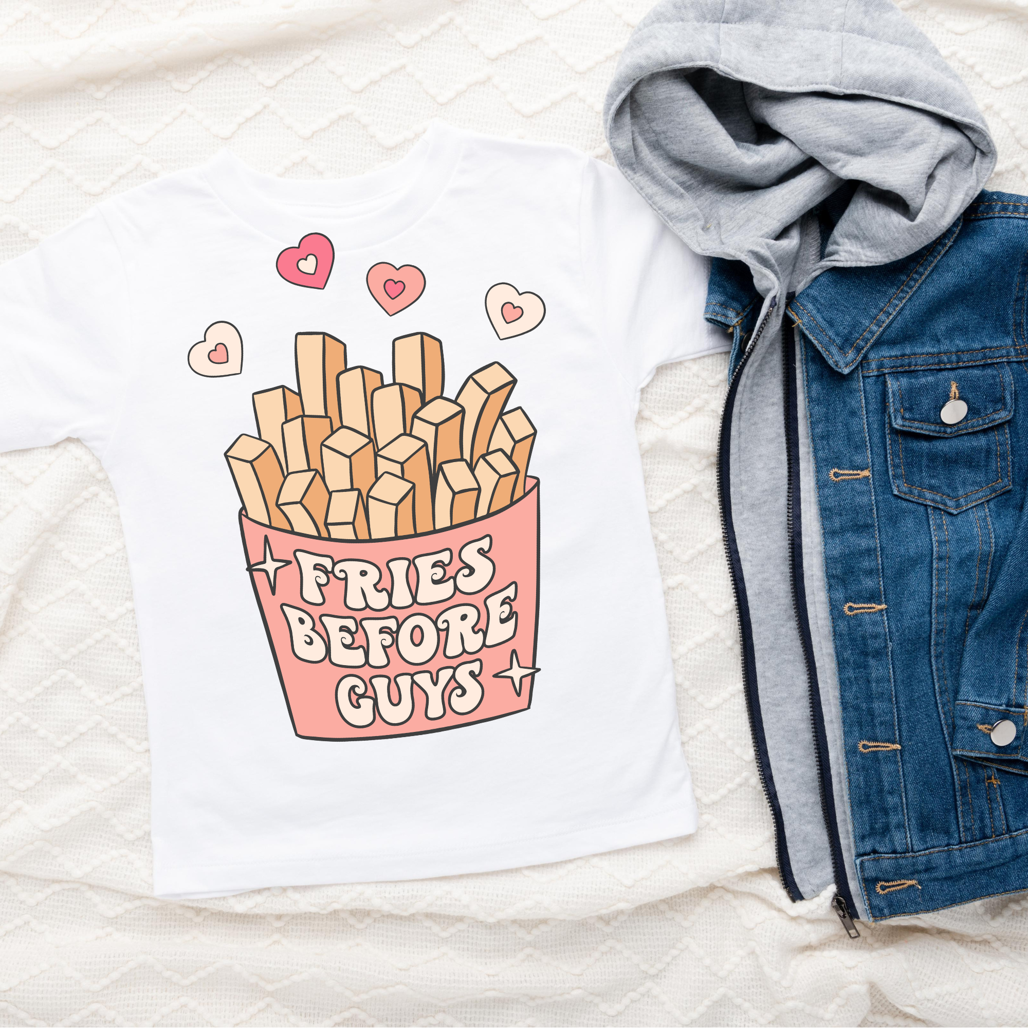 Fries before Guys | Kids Graphic Tee