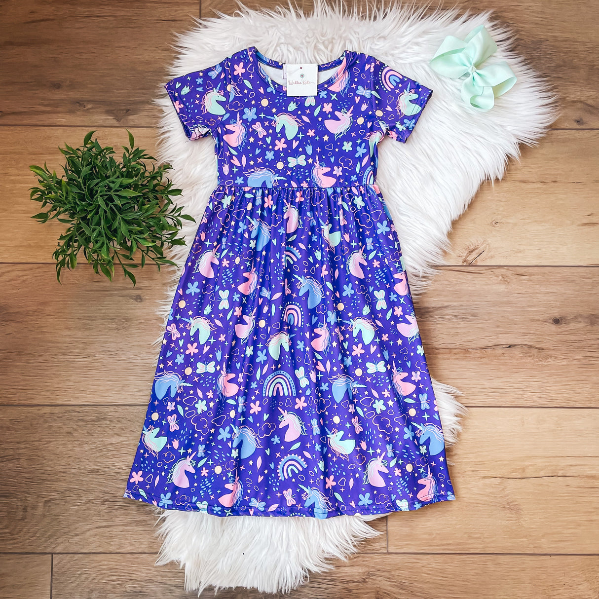 Unicorn Full Length Dress by Wellie Kate