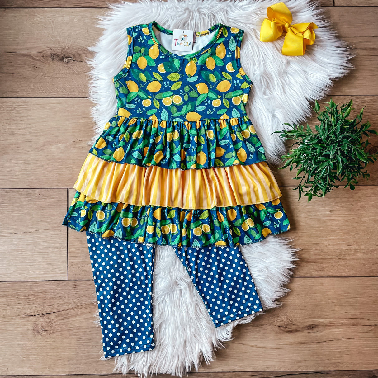 Lemons Capri Set | Twocan