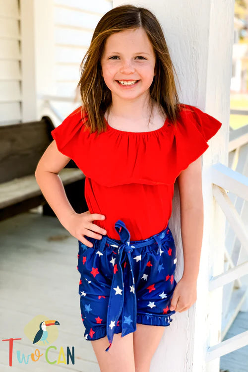 Americana Stars Shorts Set by Twocan