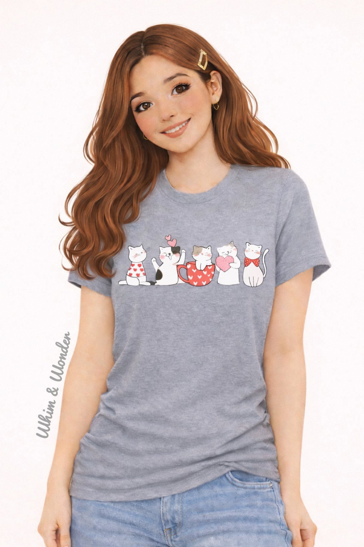 Valentine Cats | Graphic Tee or Sweatshirt