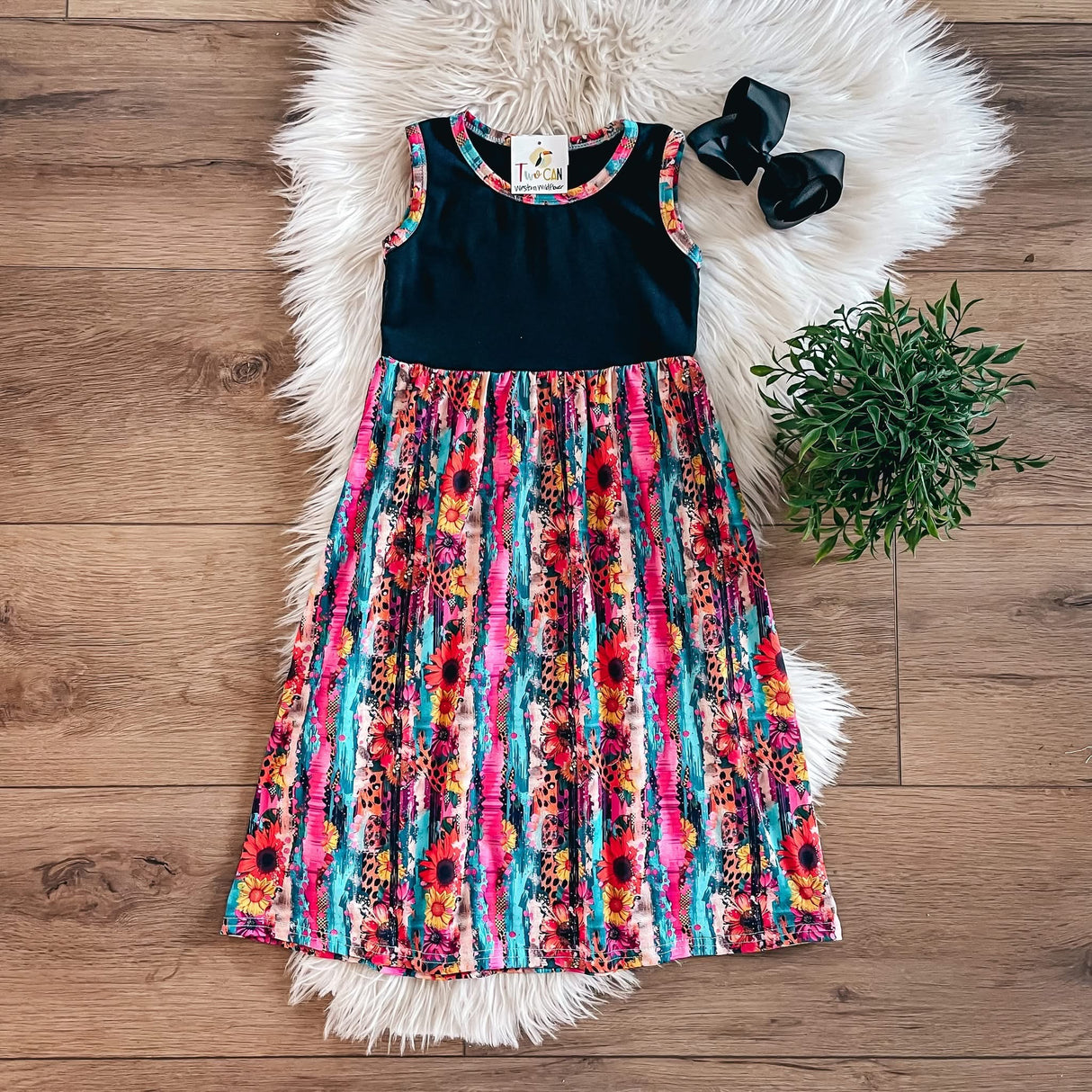 Bold Wildflower Maxi Dress | Twocan