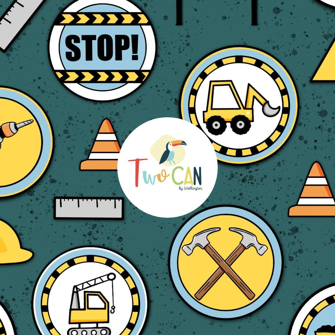 Construction Vibes Baby Romper | Twocan