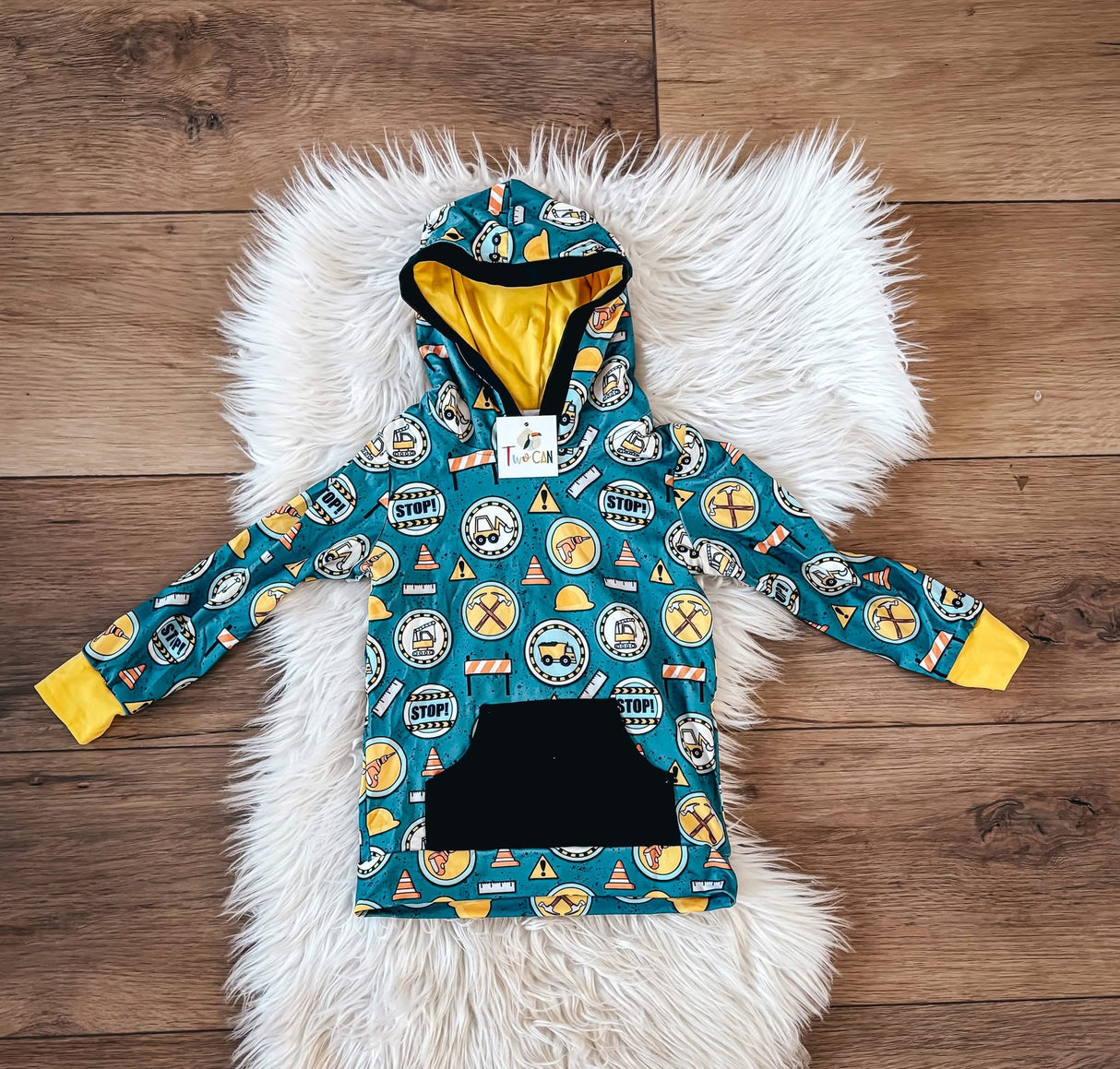 Construction Vibes Hooded Shirt | Twocan