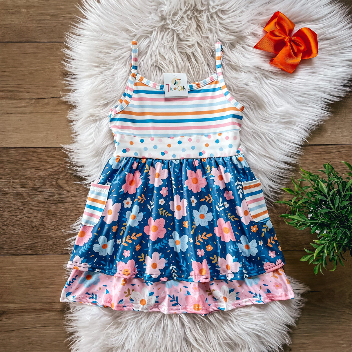 Vintage Floral Retro Dress by Twocan