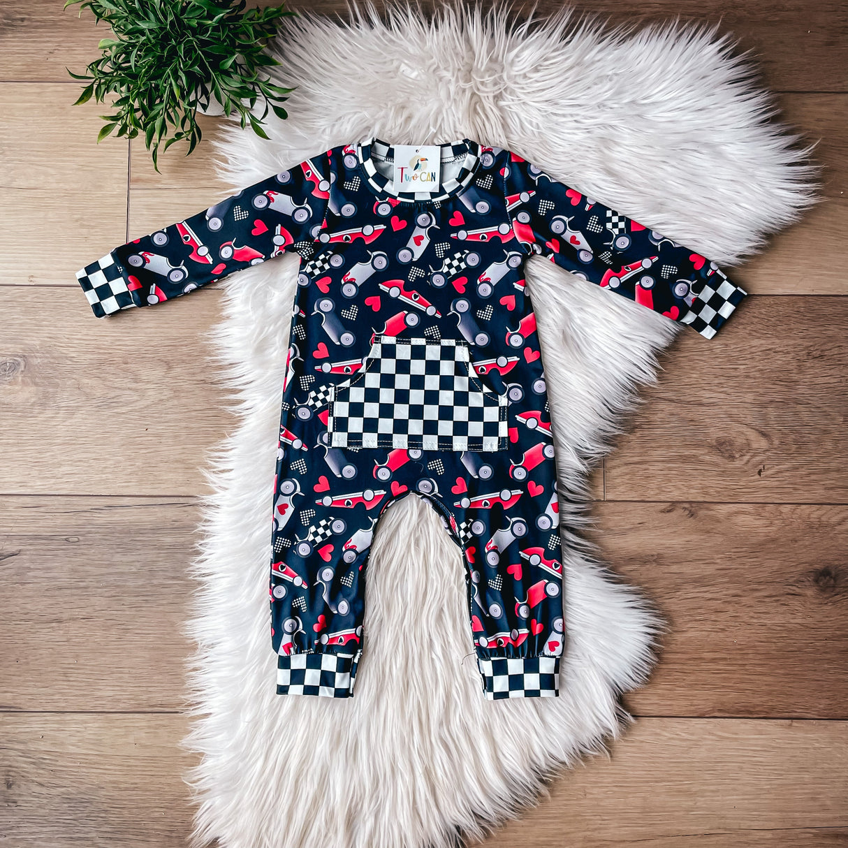 V-Day Racers Baby Romper by Twocan