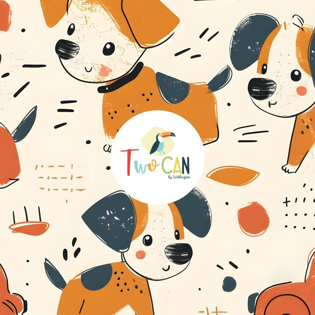 Sketchy Pups Baby Romper | TwoCan