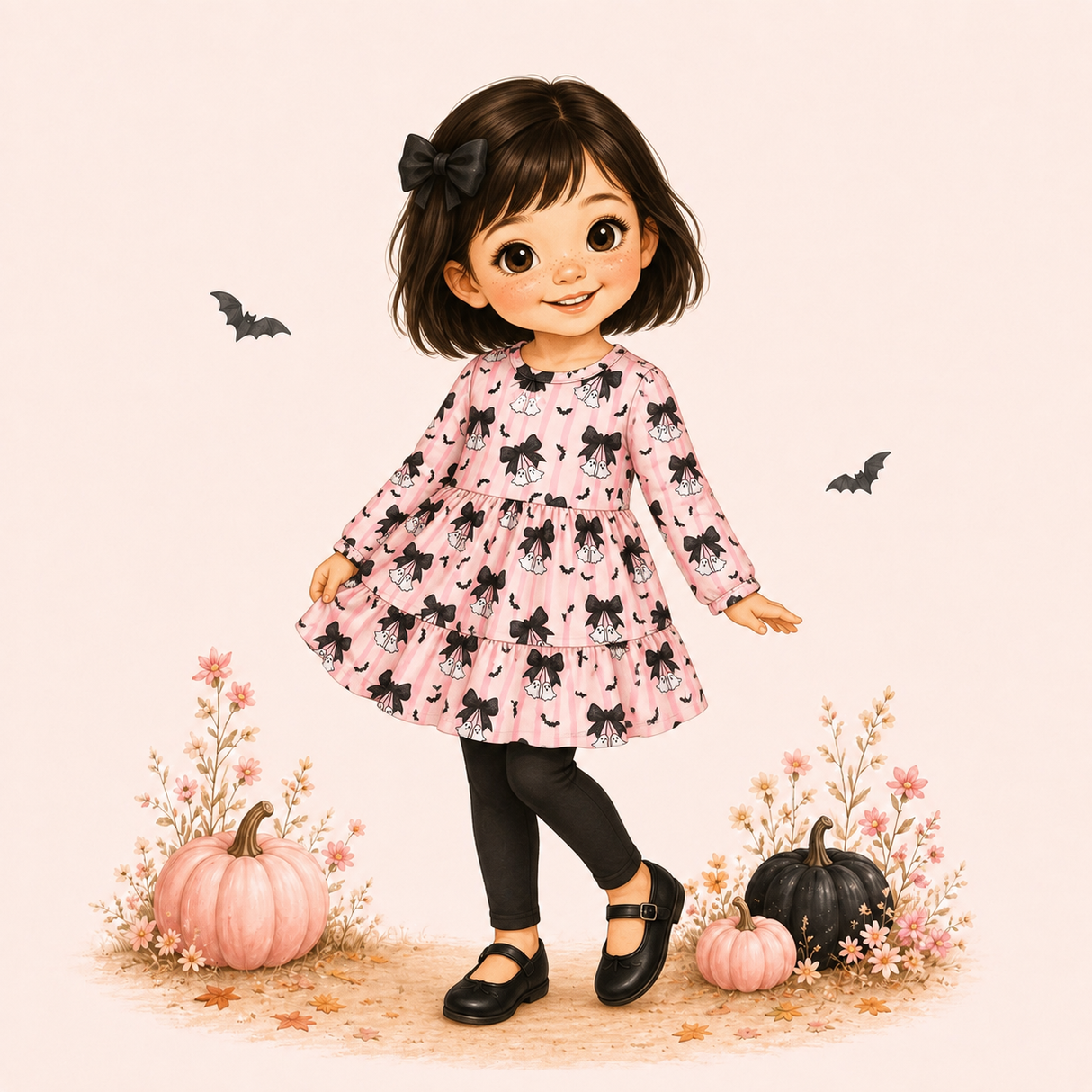 Little Boo Bows Pants Set | Pete + Lucy