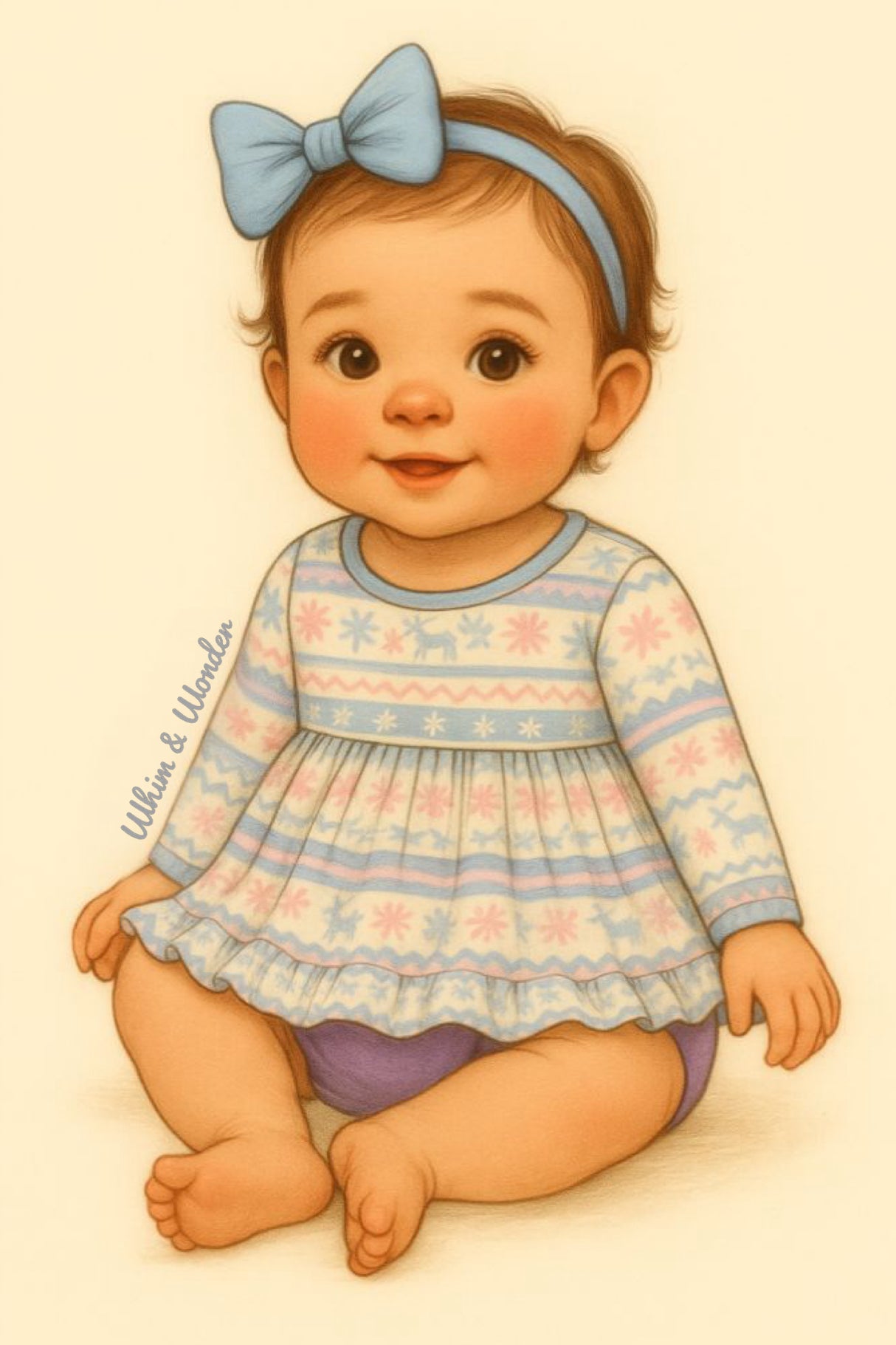 First Frost Skirted Baby Romper | Pete + Lucy