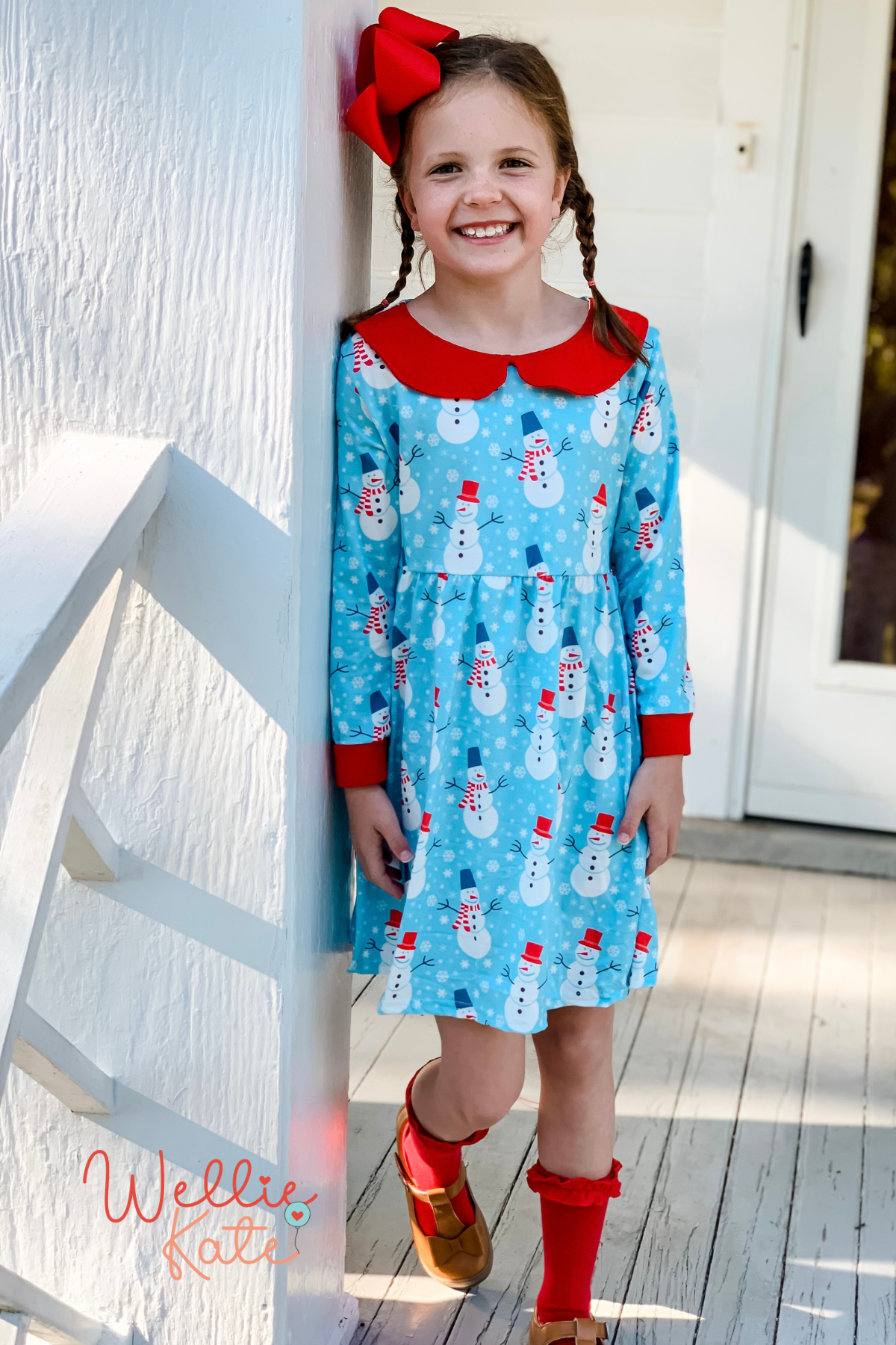 Happy Snowman Dress | Wellie Kate