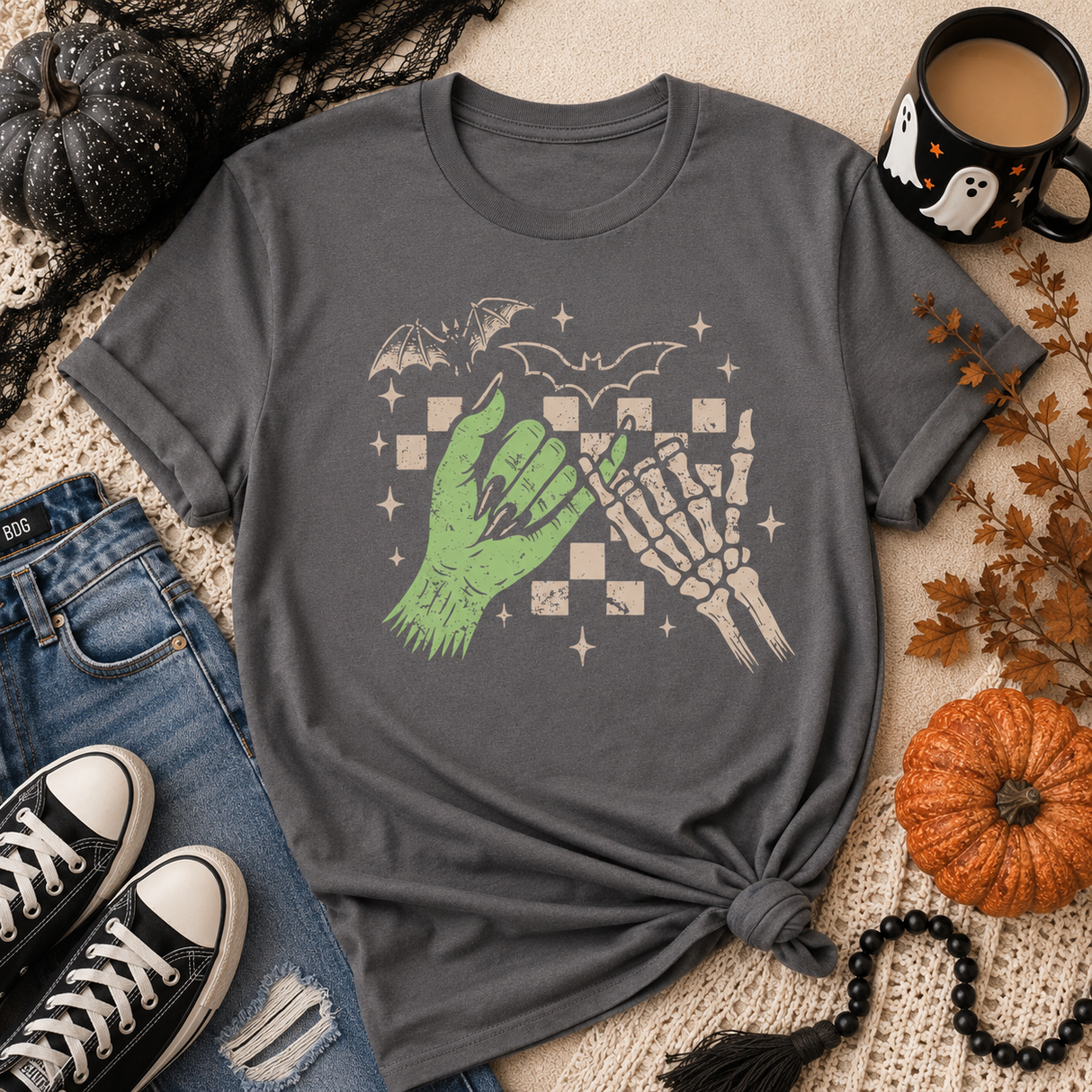 Halloween Pinky Promise Graphic Tee | Women's