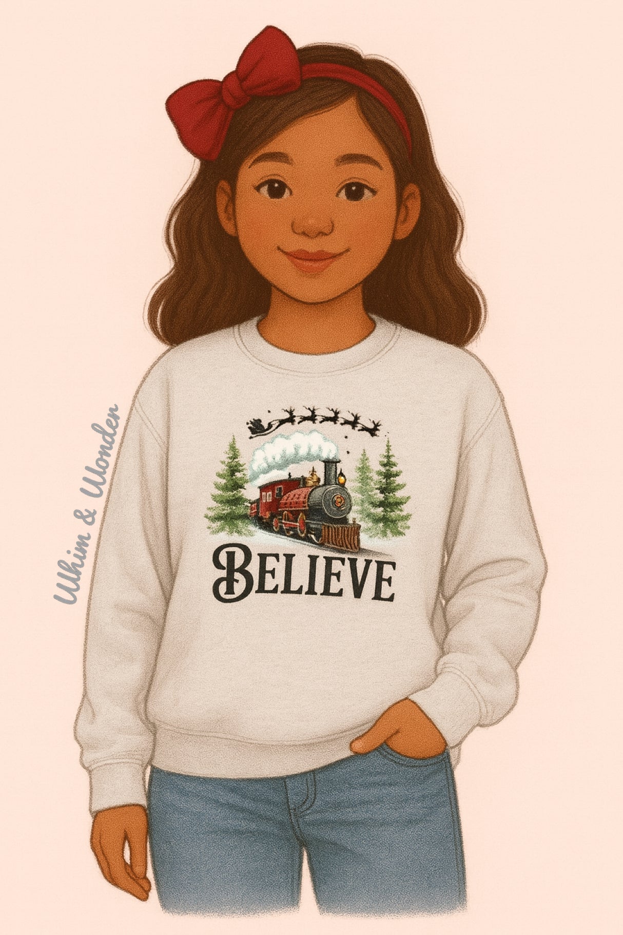 Believe North Pole Train | Graphic Sweatshirt