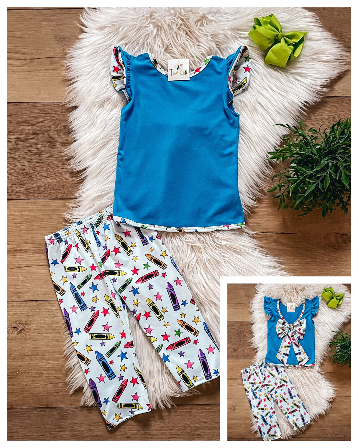 Color Me For School Capri Set by Twocan