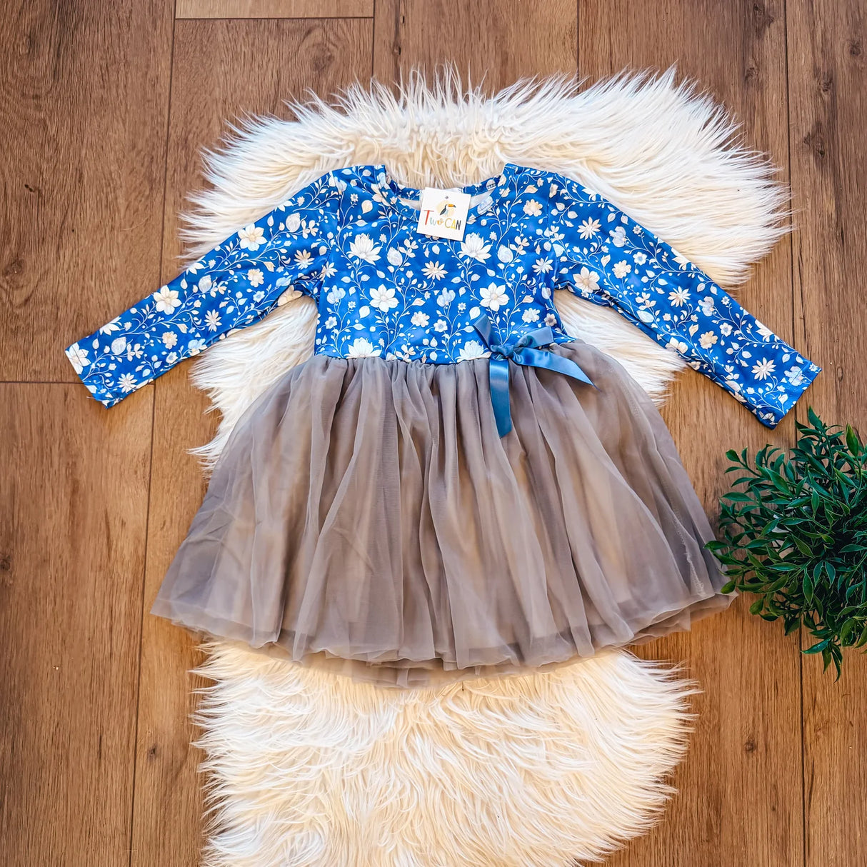 Winter Floral Tulle Dress | Twocan