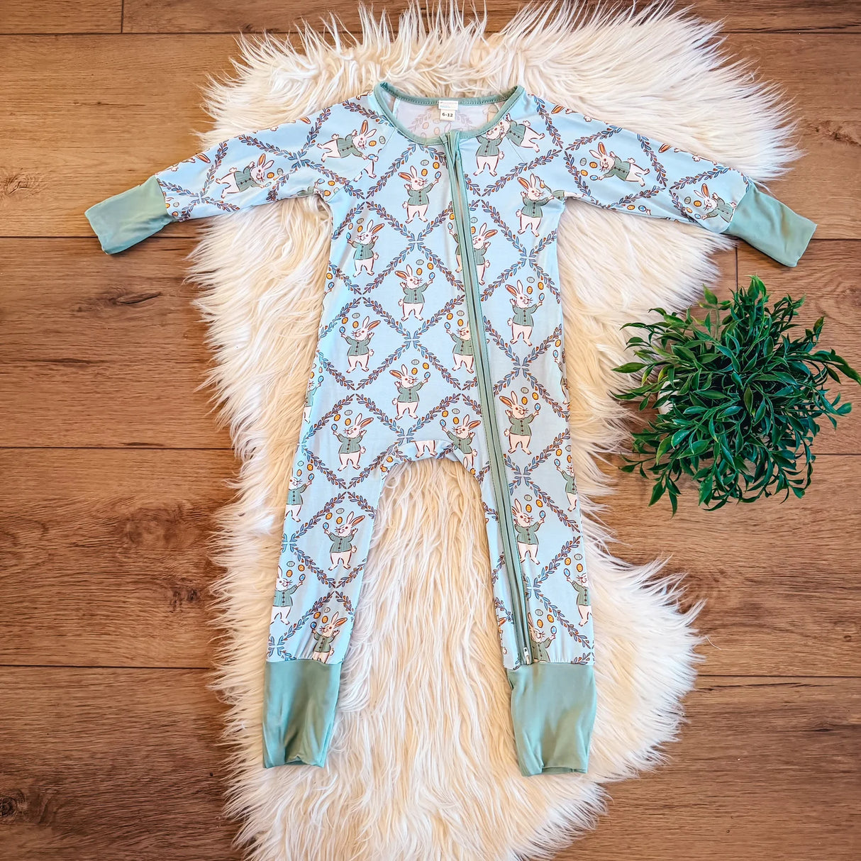 Hop & Toss Bamboo Zip & Play Romper | Landrie Lou
