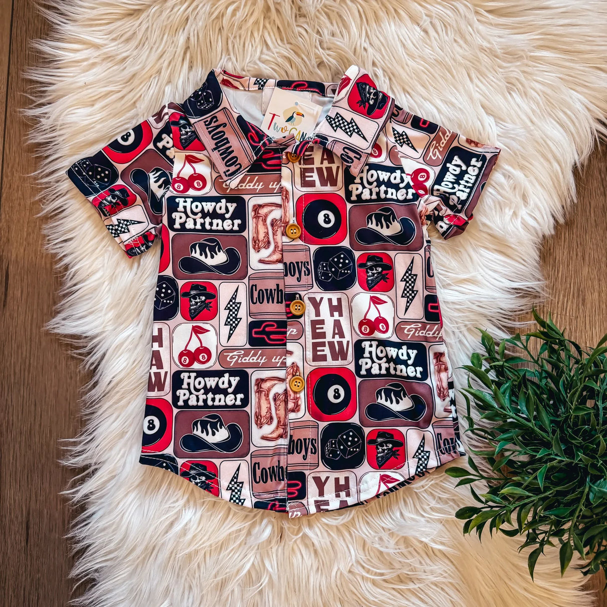 Howdy Partner Button Up Shirt | TwoCan