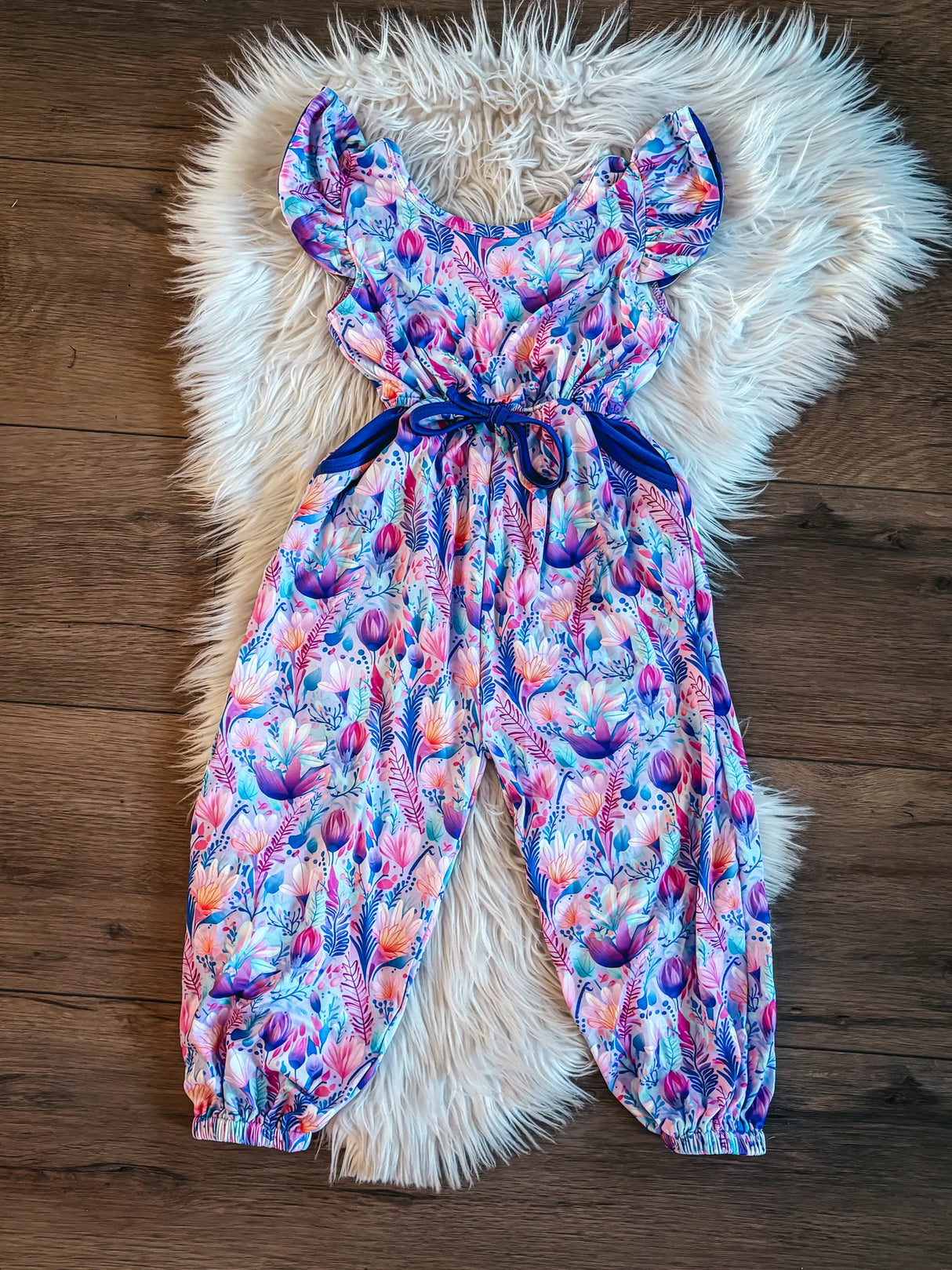 Purple Passion Flower Jumpsuit |TwoCan