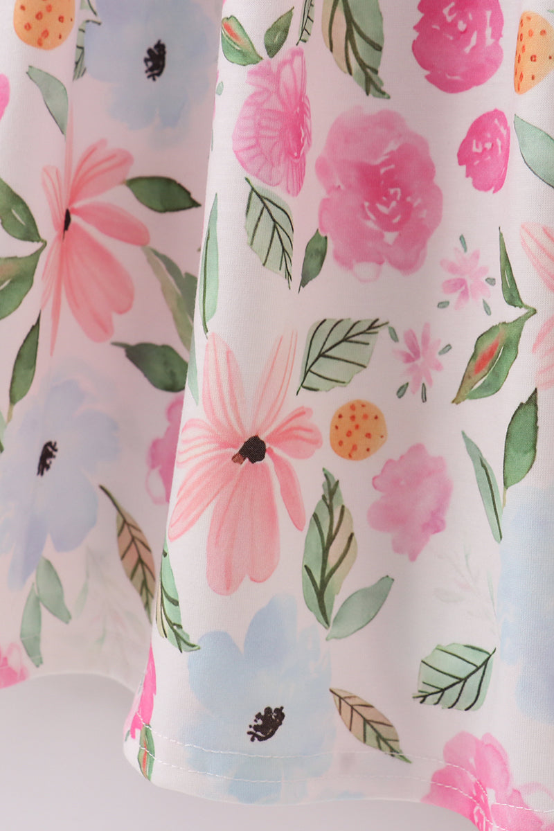 Blossom Bliss Smocked Mom Dress