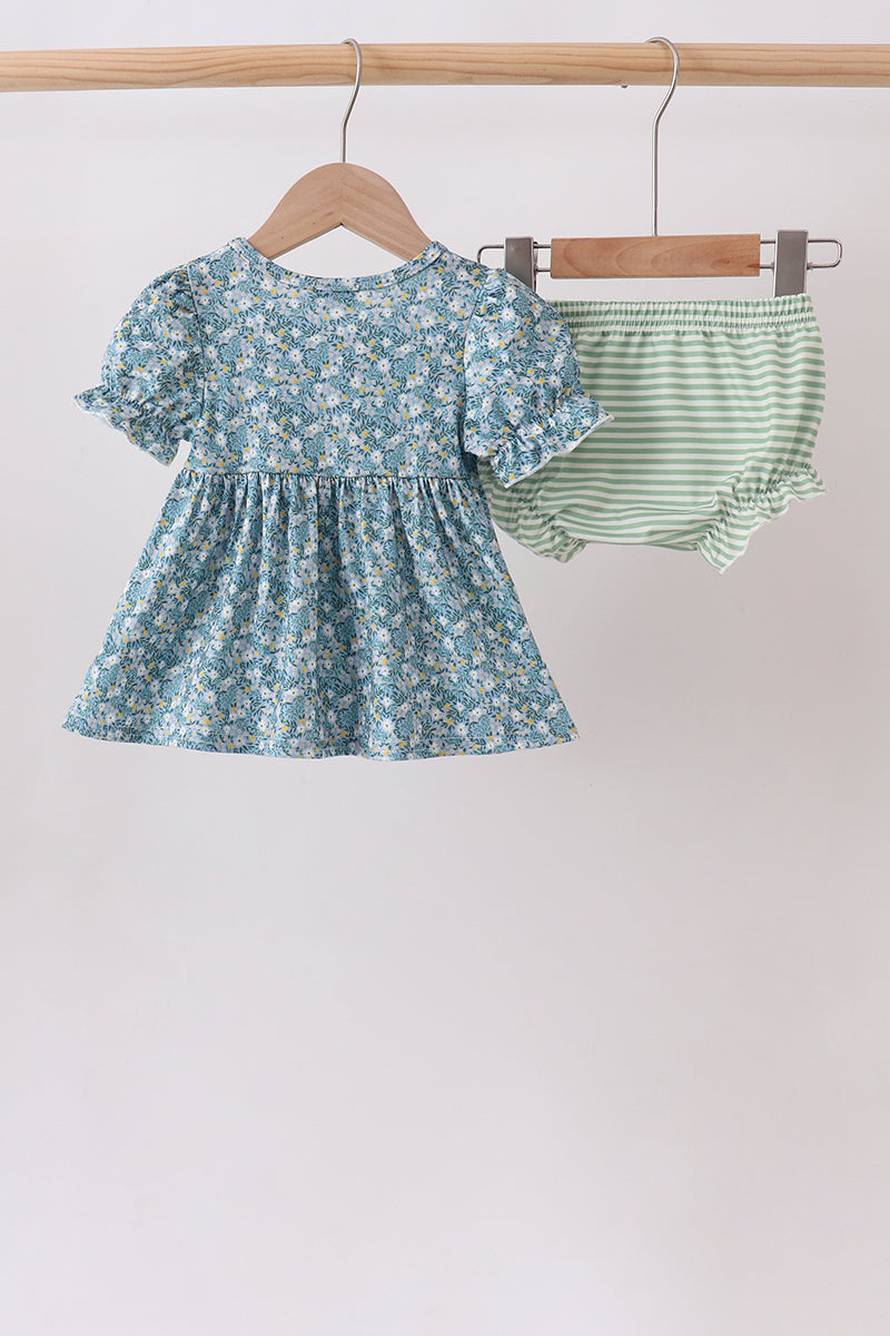 Sage & Sweet Floral Bloomer Set