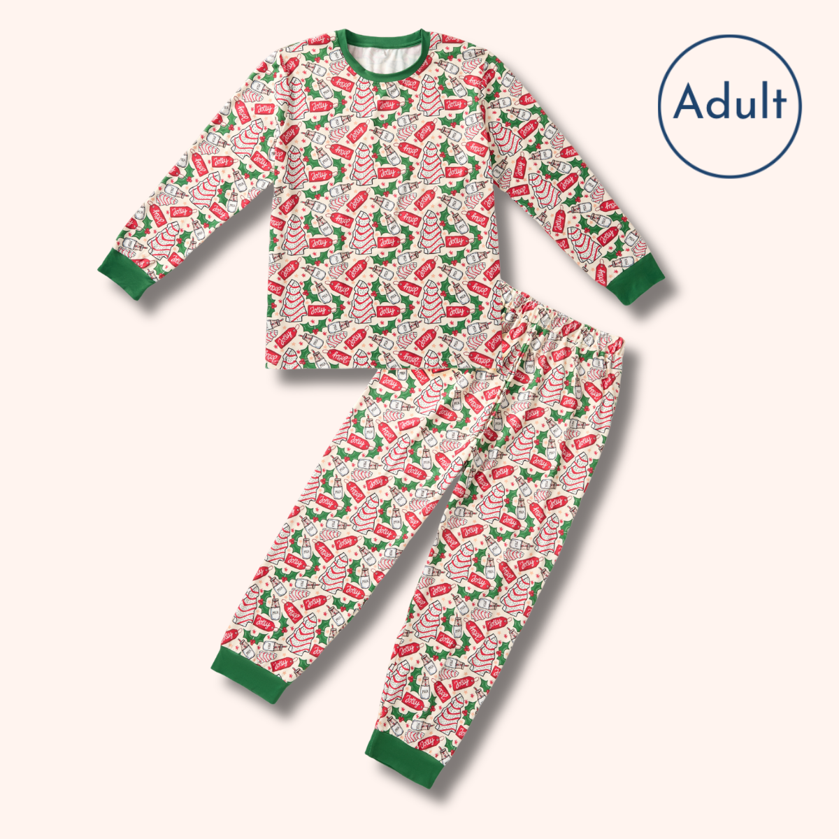 Christmas Tree Cakes Adult Loungewear | Pete and Lucy
