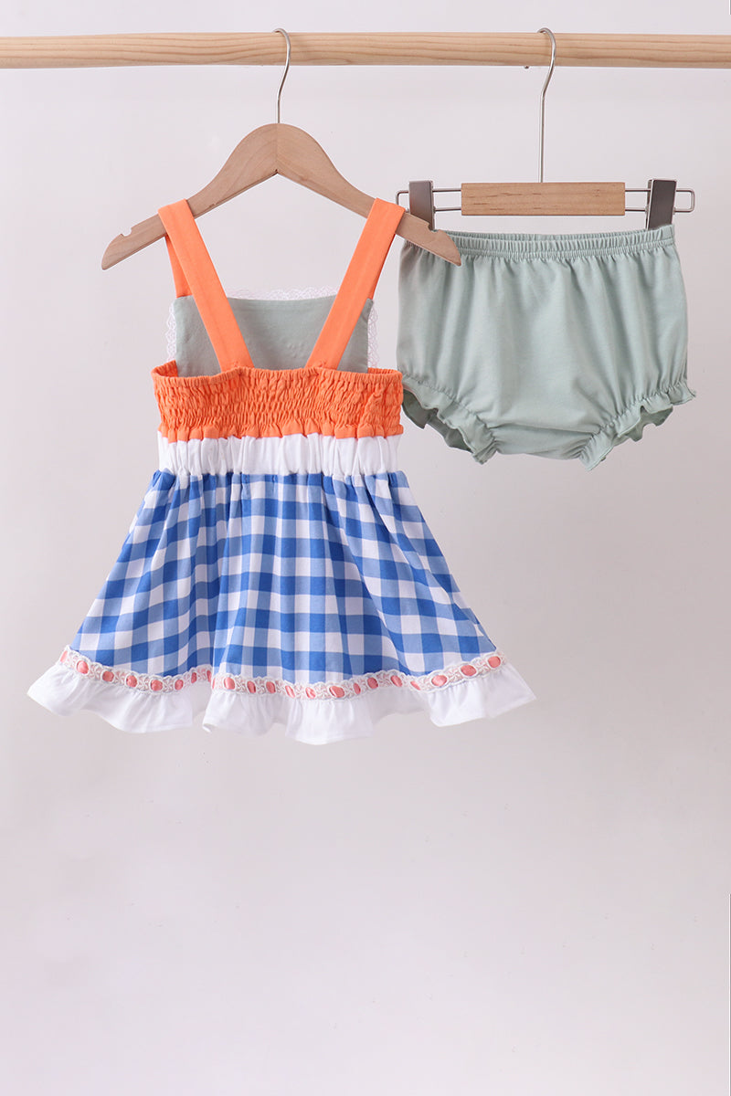 Strawberry Patch Sweetheart Embroidered Bloomers Set