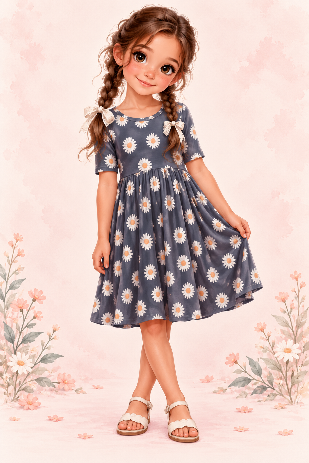 Daisy Lane Bamboo Twirl Dress | Landrie Lou