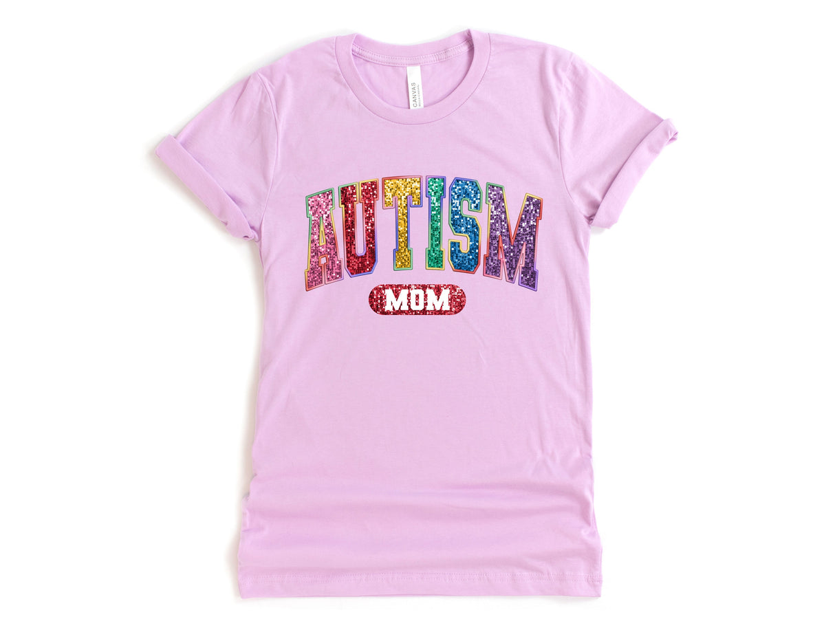Bling Autism Mom Graphic Tee