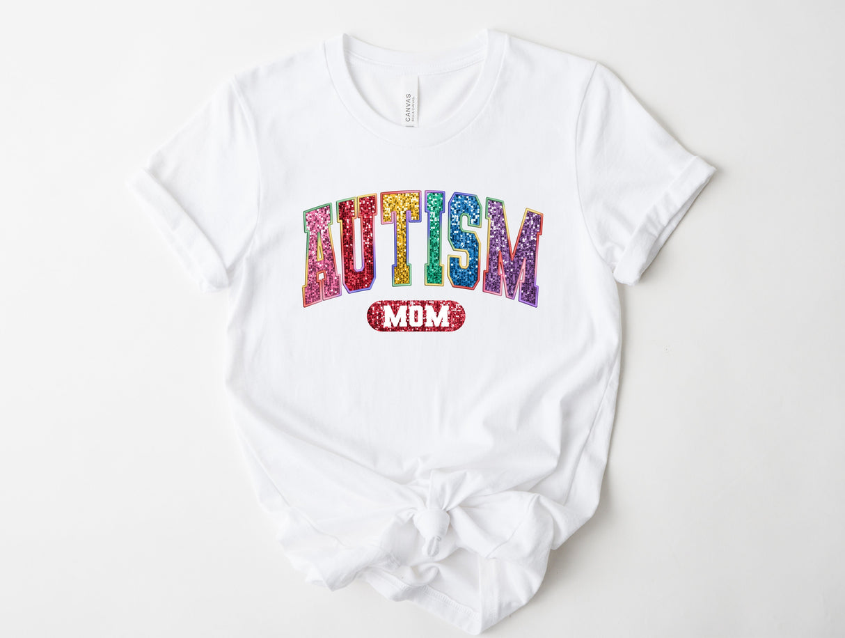Bling Autism Mom Graphic Tee