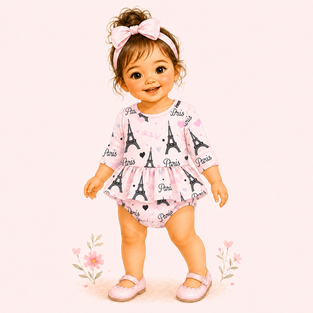 Paris Ooh La La! Baby Romper | Pete + Lucy
